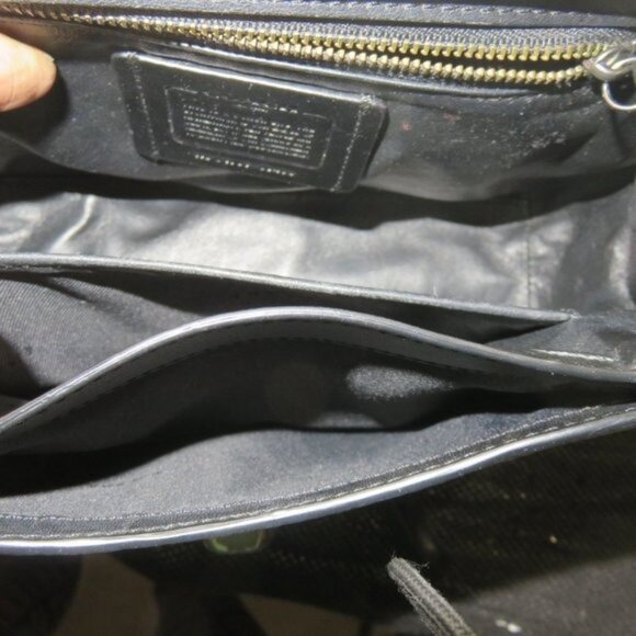 Coach Color block Exotic Python Snakeskin Leather Drifter Chain Crossbody Strap - Picture 10 of 10